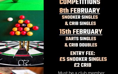 Club Competitions: Snooker & Crib Singles